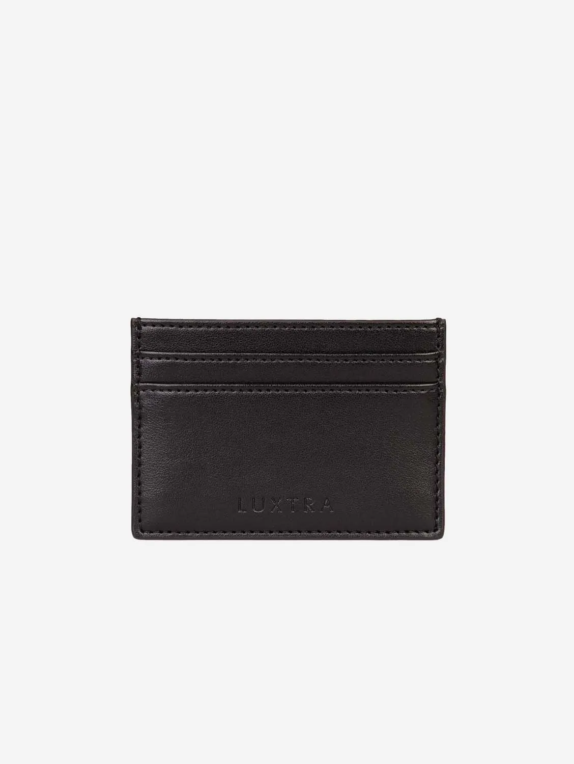 The Colvin Apple Leather Vegan Card Holder | Black