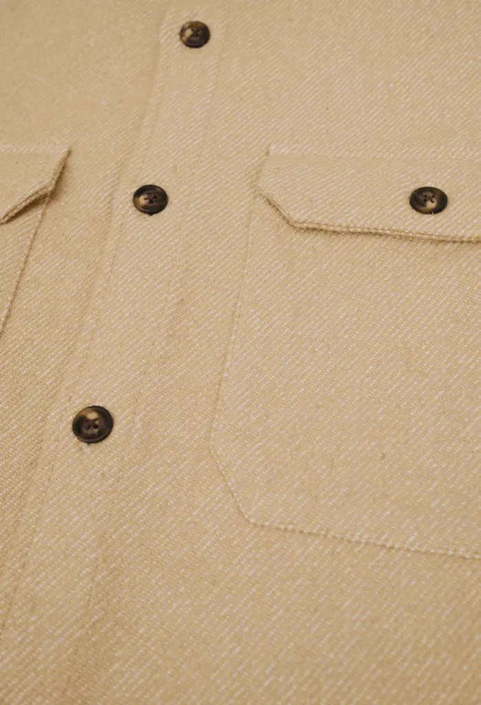 The James 100% Recycled Overshirt | Beige