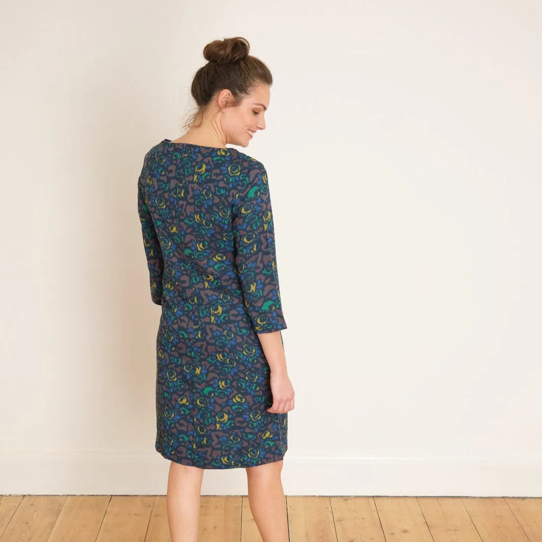 Thea Tencel Shift Dress | Block Print