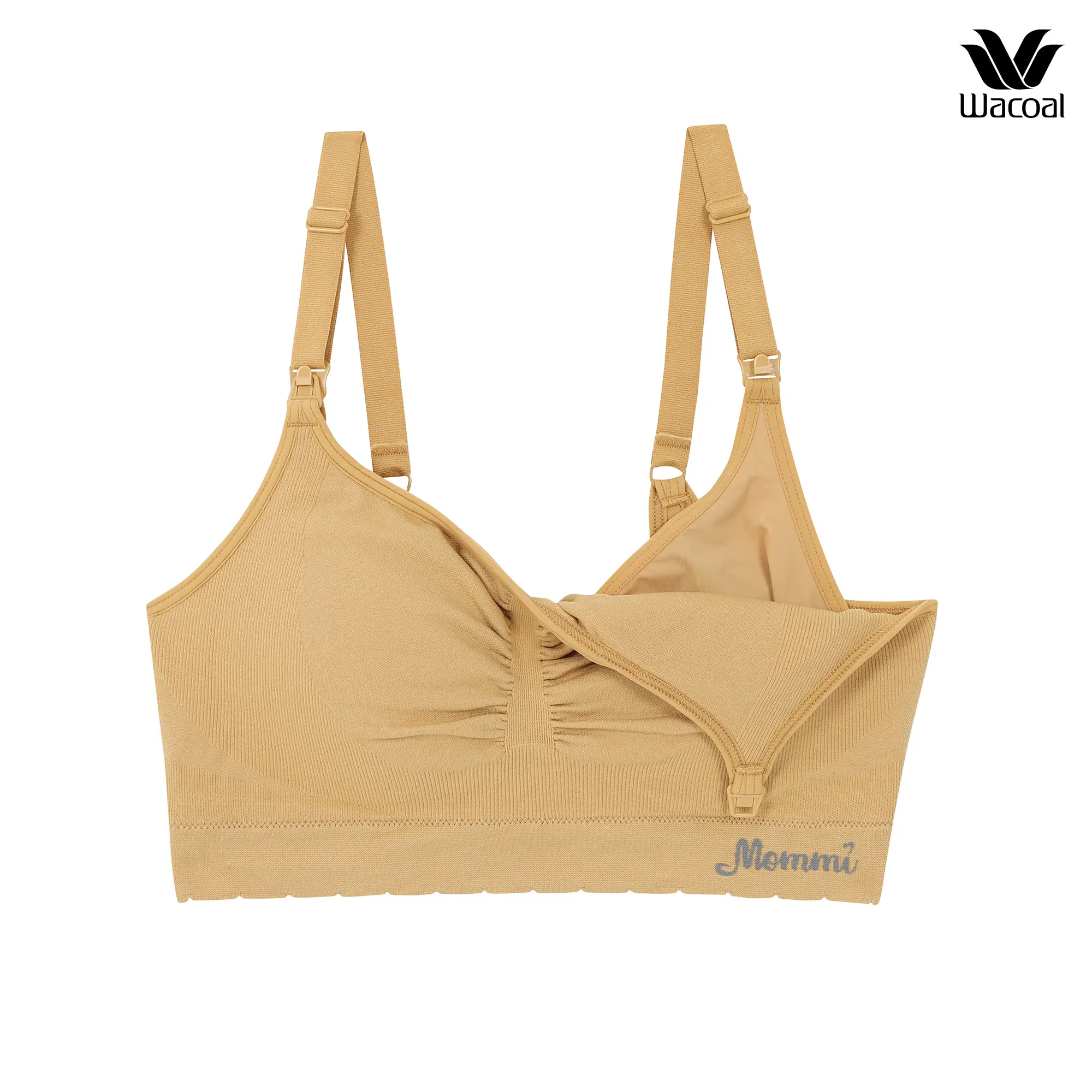 Wacoal Maternity Mommi Bra บราสำหรับให้นมบุตร รุ่น WM1Y01 สีน้ำตาลทอง (YG)