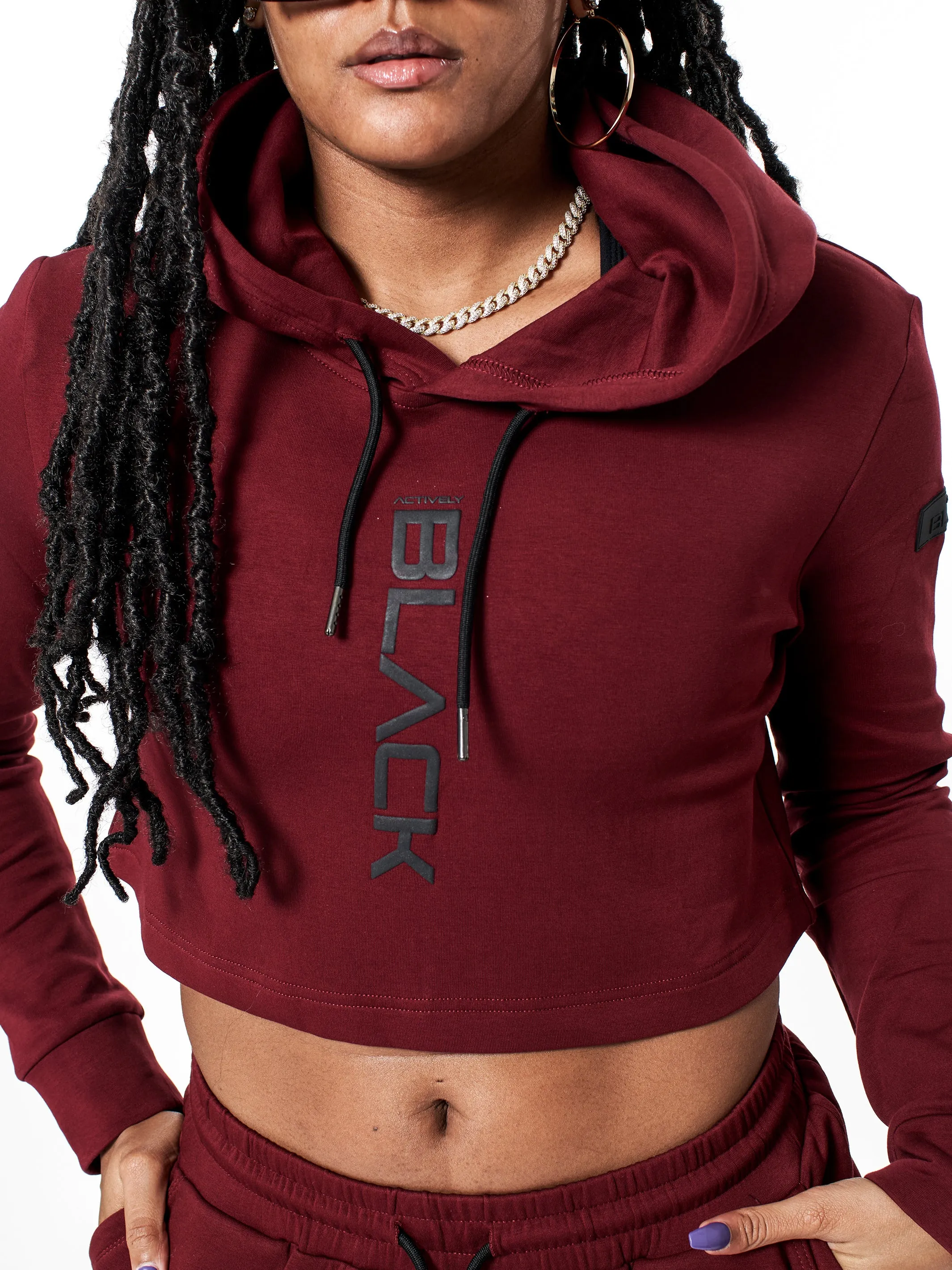 Women's Performance Tech Color Crop Hoodie