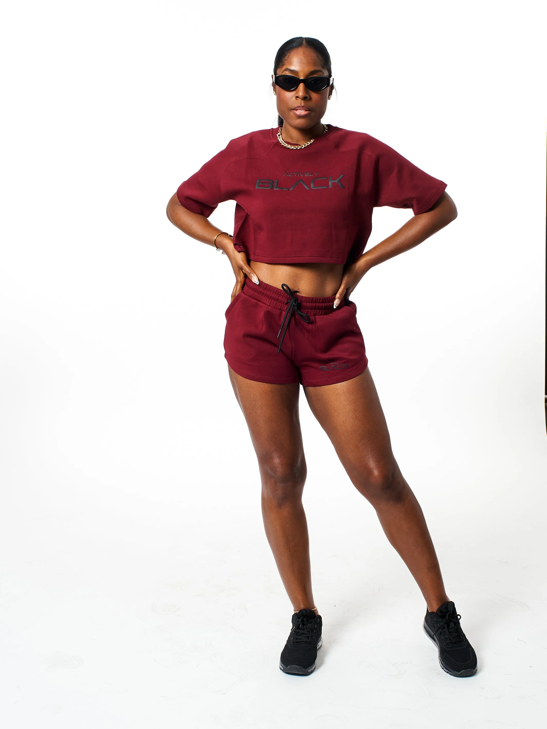 Women's Performance Tech Color Short Sleeve Crop