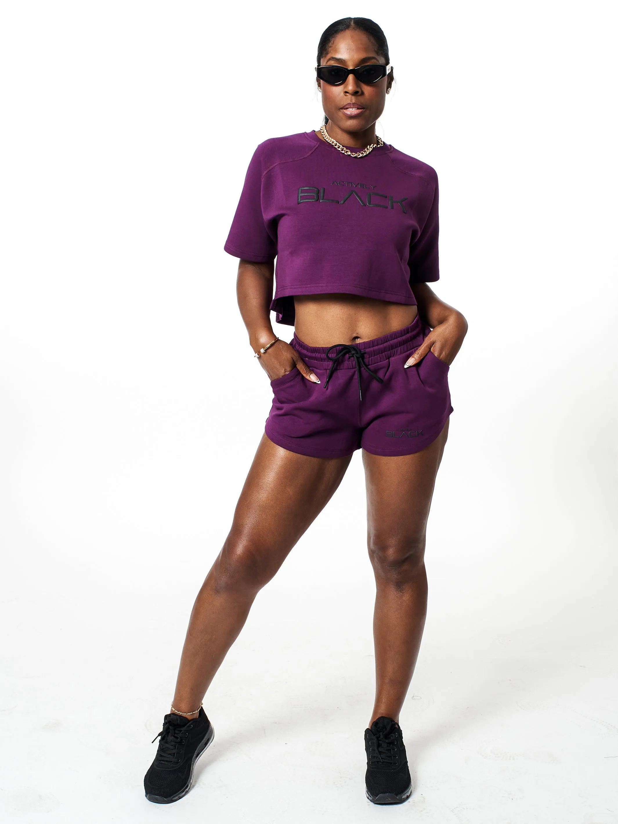 Women's Performance Tech Color Short Sleeve Crop